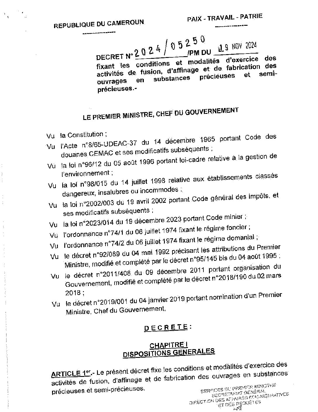 Modalites Substances Precieuses