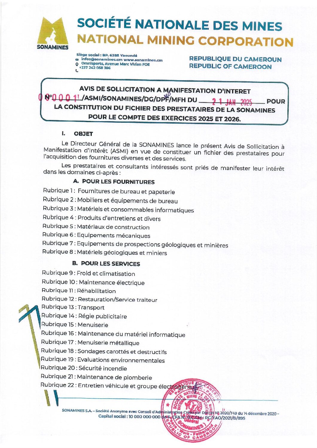 ASMI PRESTATAIRES 2025-2026